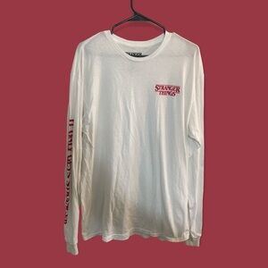 Stranger Things Long Sleeve Mens Large Promo tv show Casual Sci fi Netflix Show